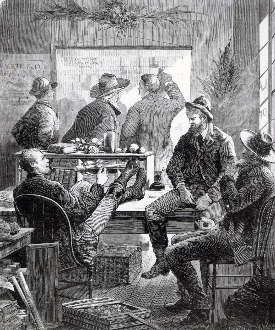 A Kansas Land Office by American School