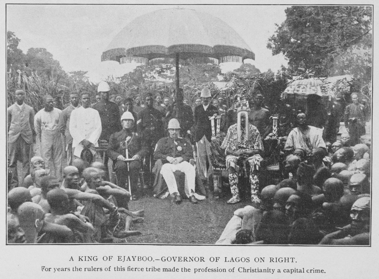 A King of Ejayboo and the Governor of Lagos, illustration from 