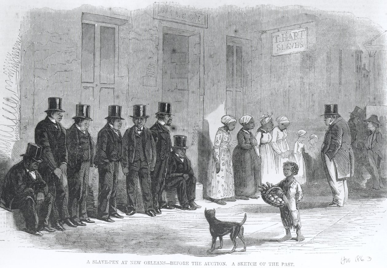 A Slave-Pen at New Orleans - Before the Auction, from 