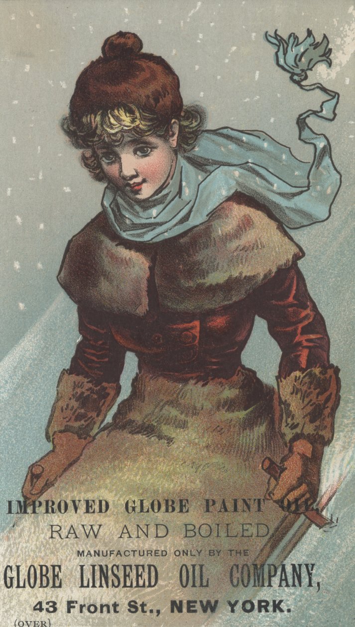 Advertisement for Globe Linseed Oil Company Improved Globe Paint, c.1880 by American School