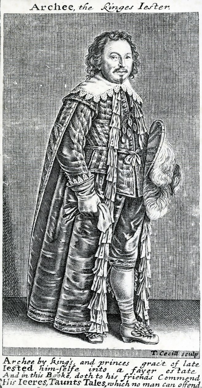 Archee, the Kinges Jester, a Portrait of Archibald Armstrong, by Thomas Cecill, 1639-1640 by American School