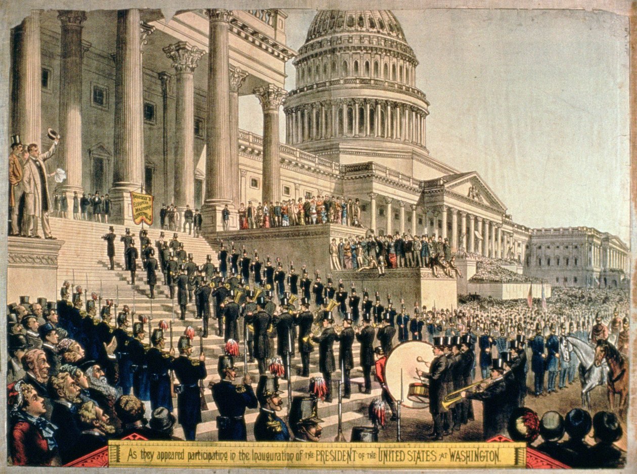 As They Appeared Participating in the Inauguration of the President of the United States in Washington by American School