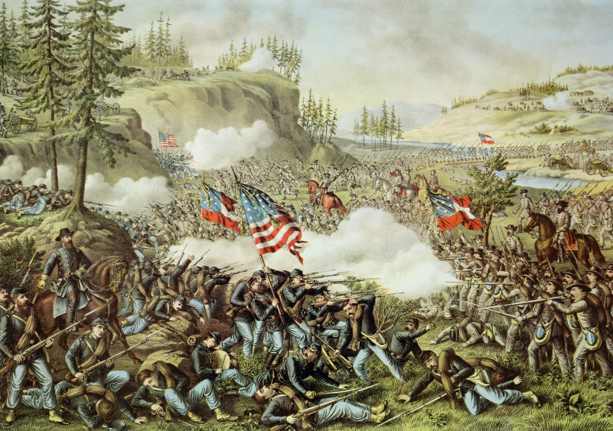 Battle of Chickamauga by American School
