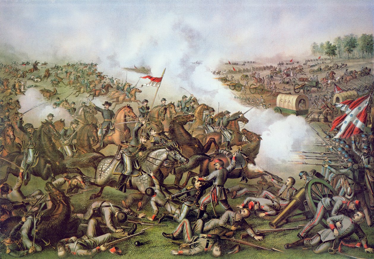 Battle of Five Forks, Virginia by American School