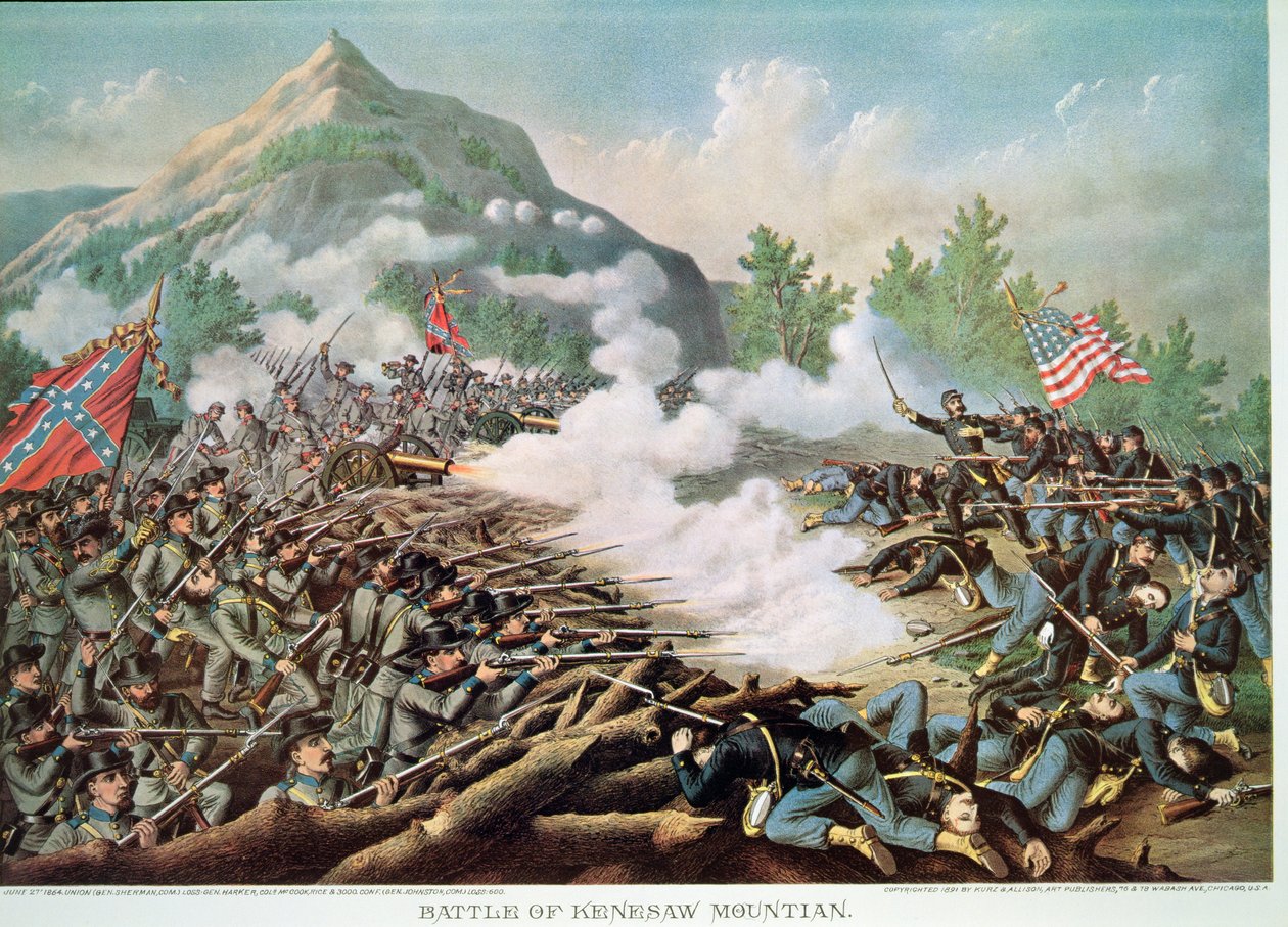 Battle of Kenesaw Mountain, Georgia, 27th June 1864 by American School