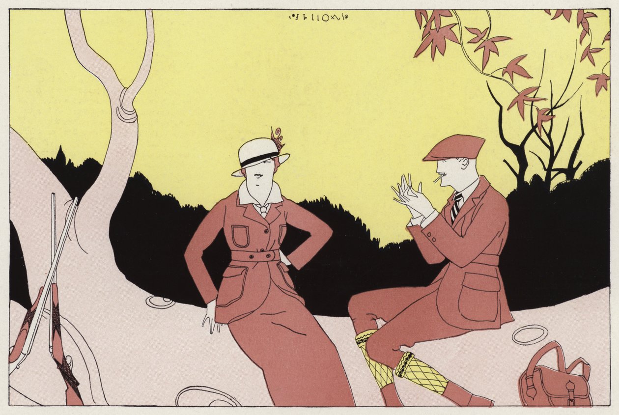Chance Meeting of a Once Married Couple, a Scene from the Short Story 