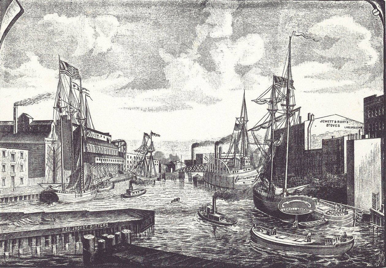 Chicago Docks by American School