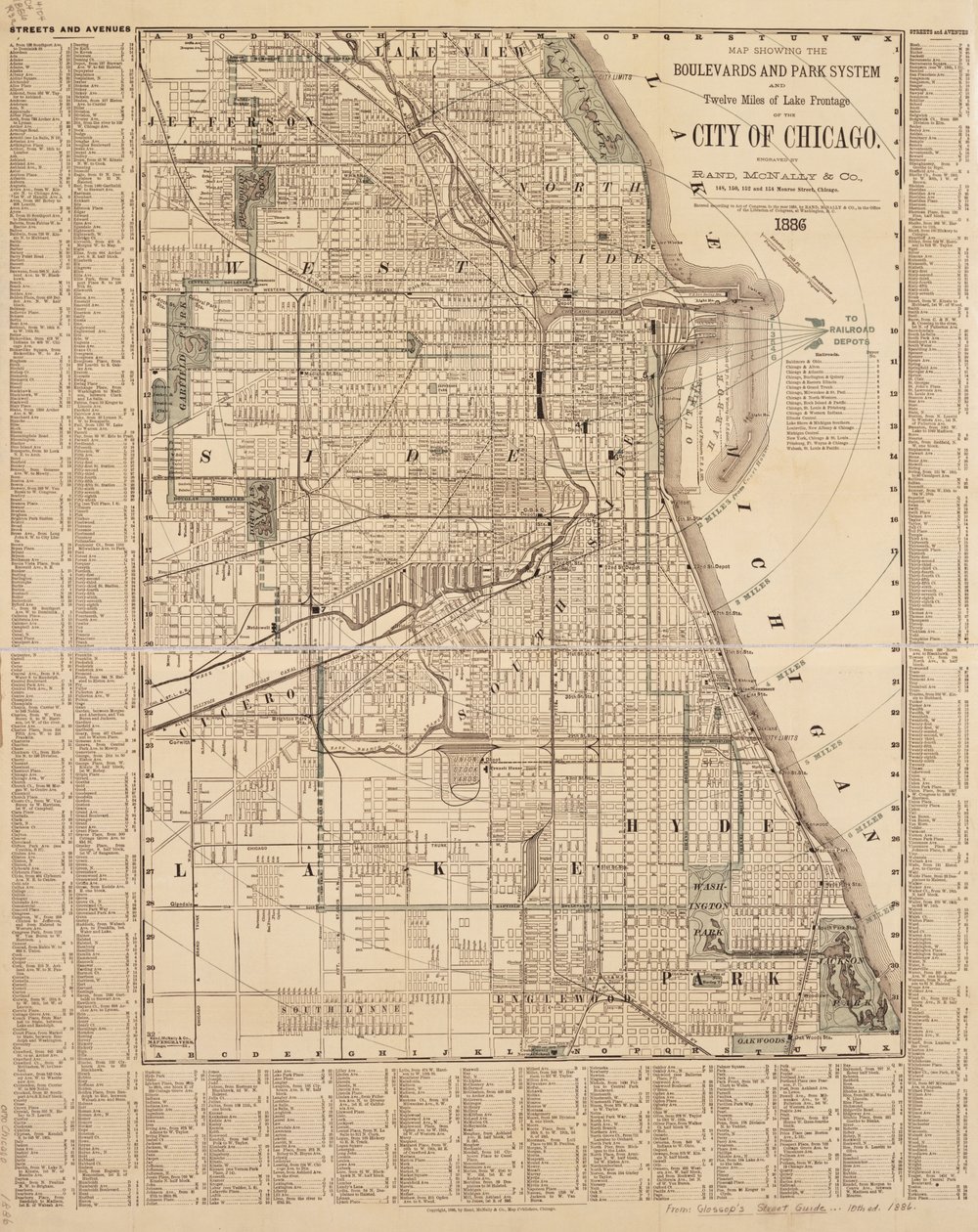 Chicago map by American School