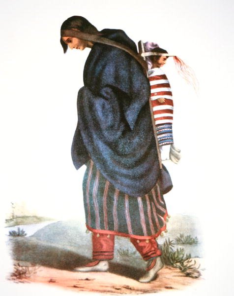 Chippewa Mother and Baby, c.1821 by American School