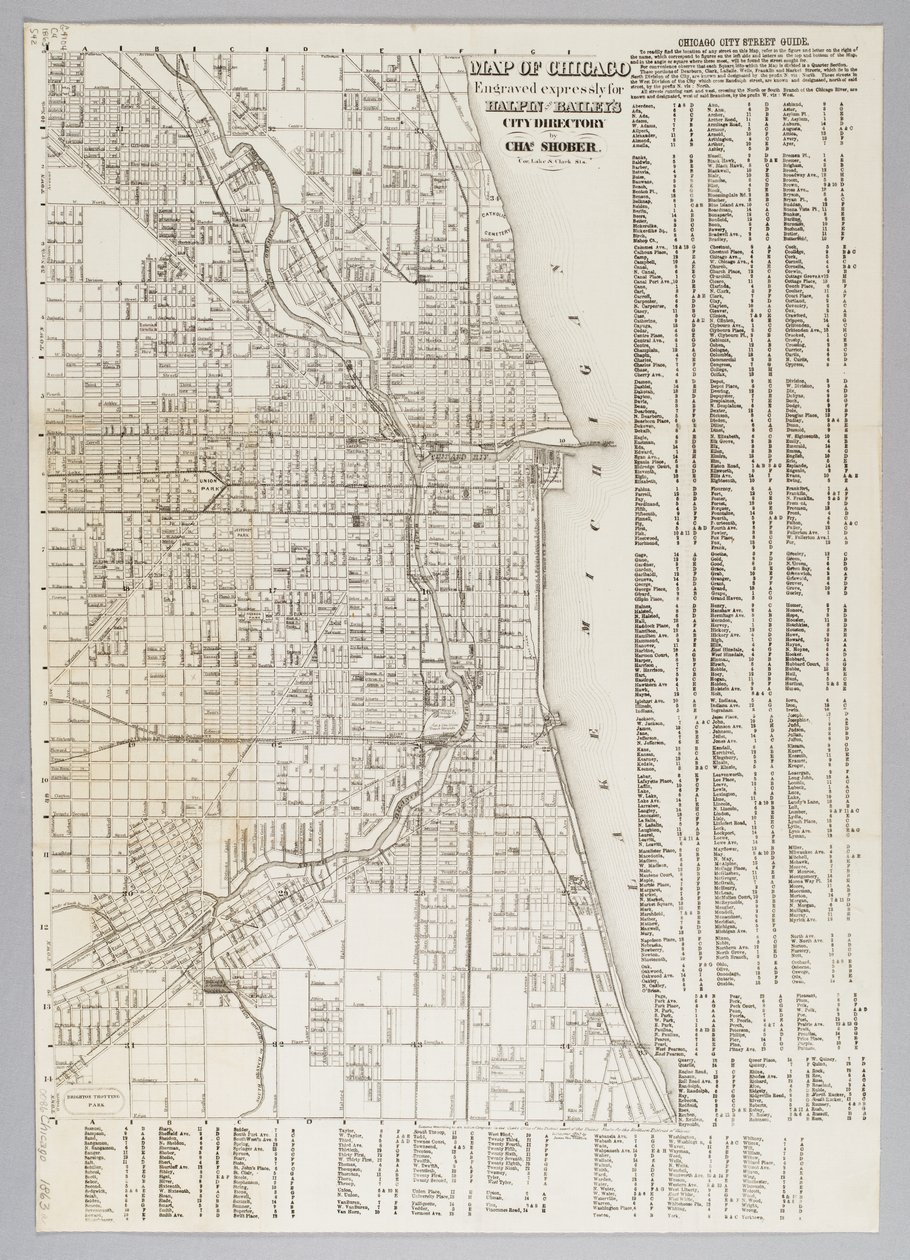 City of Chicago Map by American School