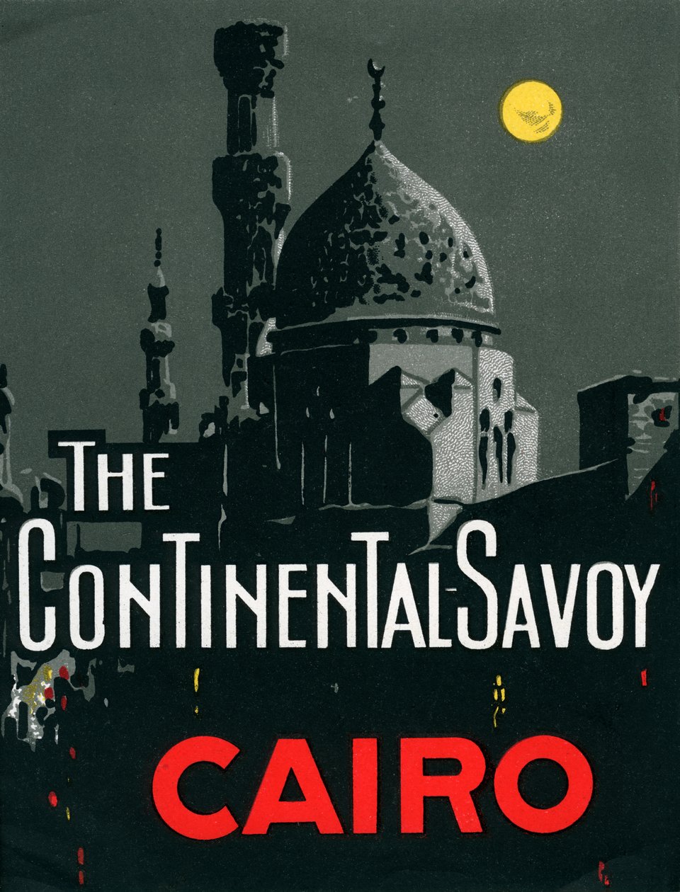Continental Savoy Hotel in Cairo with Mosque by American School