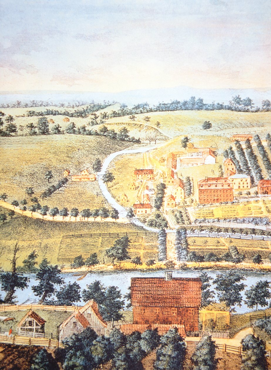Cultivated farmland of Pennsylvania in 1750 by American School