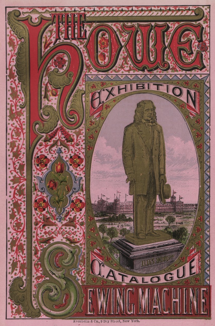 Front Cover of the Howe Sewing Machine Exhibition Catalogue, 1876 by American School