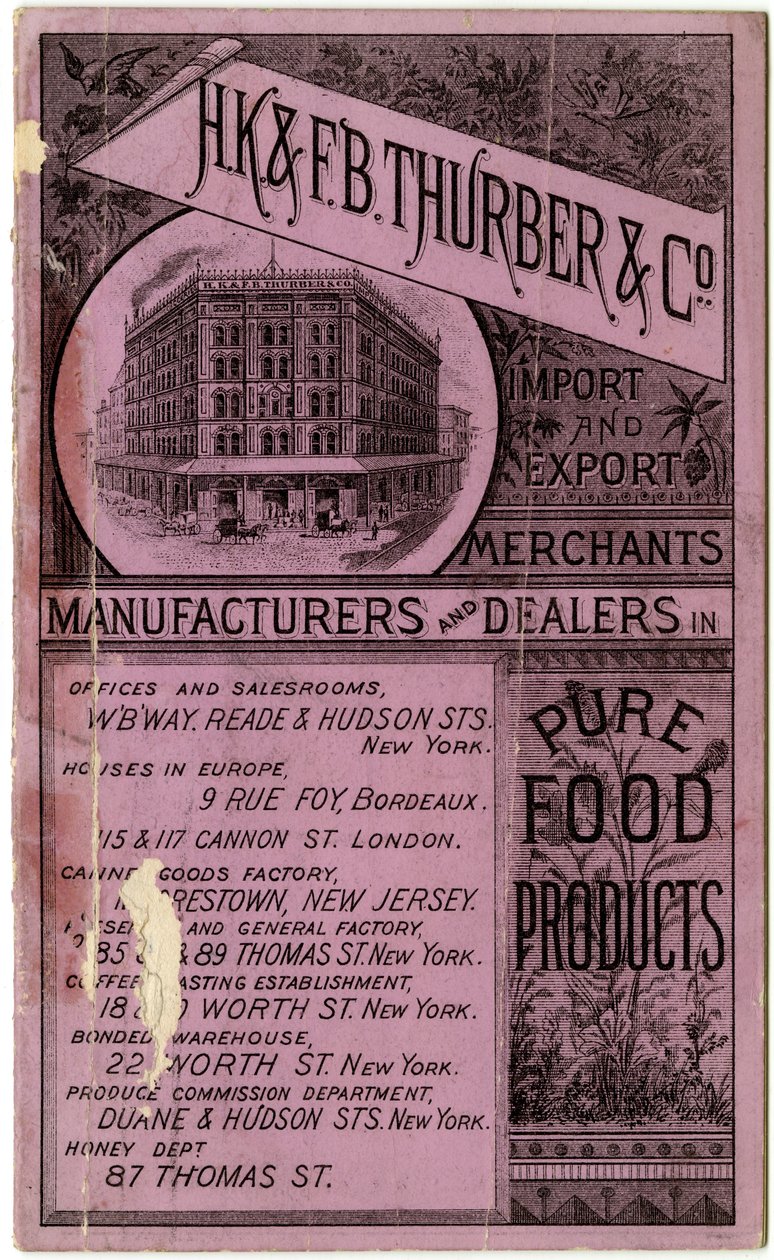 H.K. & F.B. Thurber & Co. Trade Booklet, Recto by American School