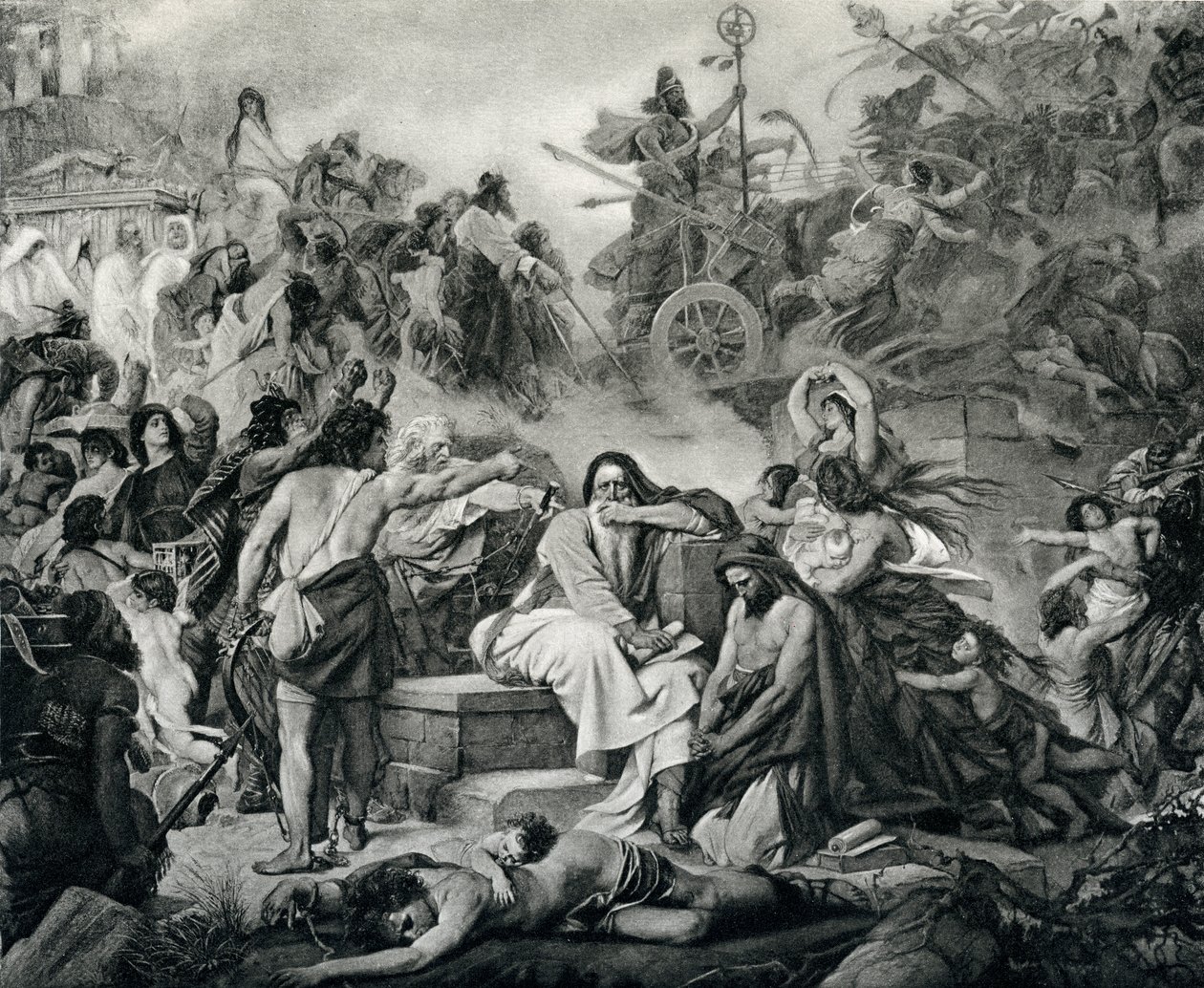 Jeremiah at the fall of Jerusalem, from 