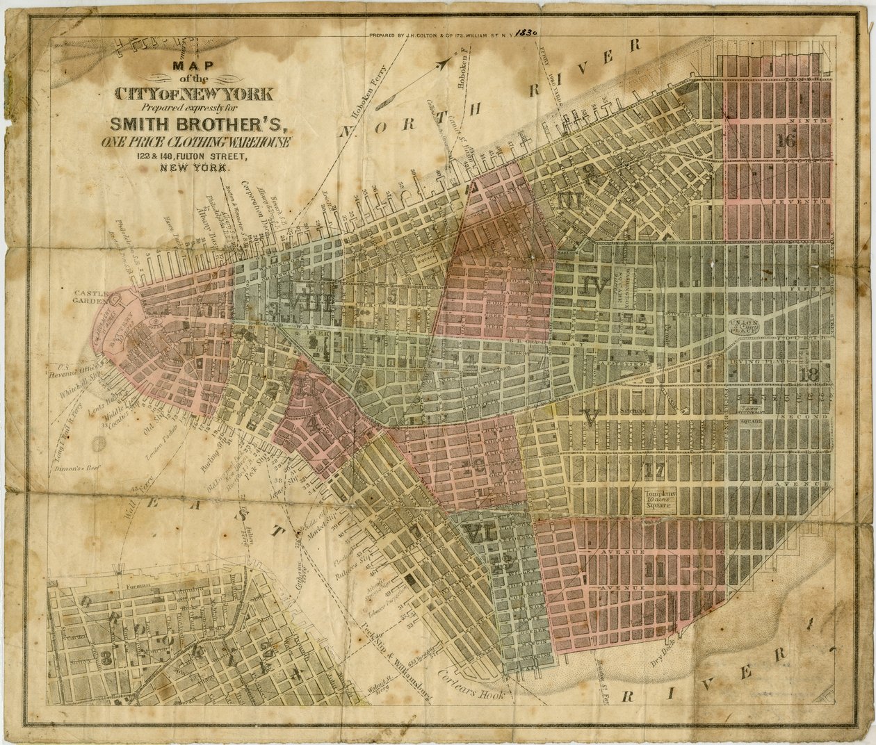 Map of the City of New York by American School