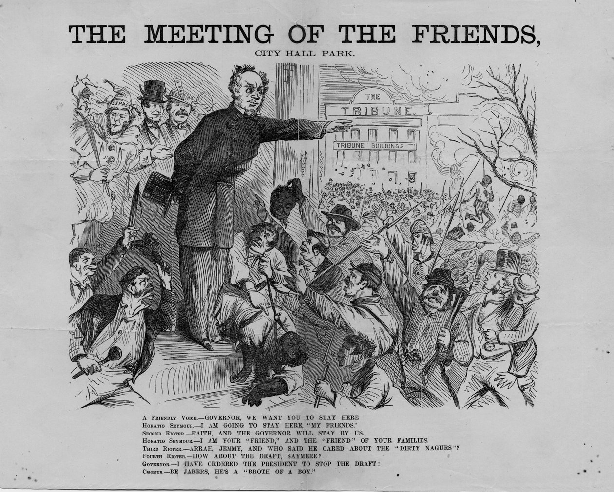 Meeting of the friends, City Hall Park by American School