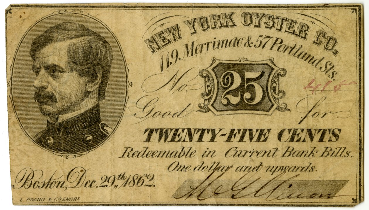 New York Oyster Co., 119 Merrimac & 57 Portland St., 1862 by American School