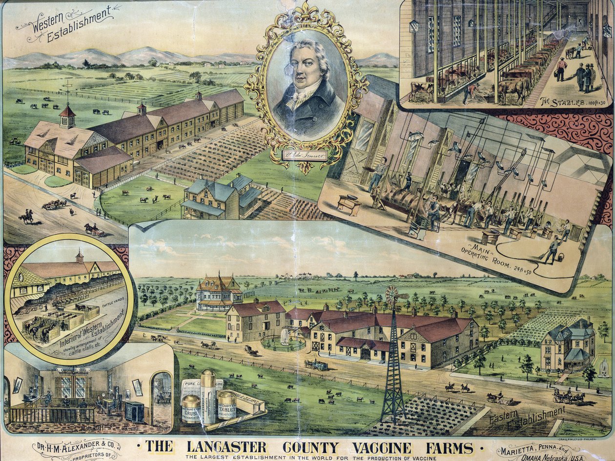 Plan of the Lancaster County Vaccine Farms, Nebraska by American School