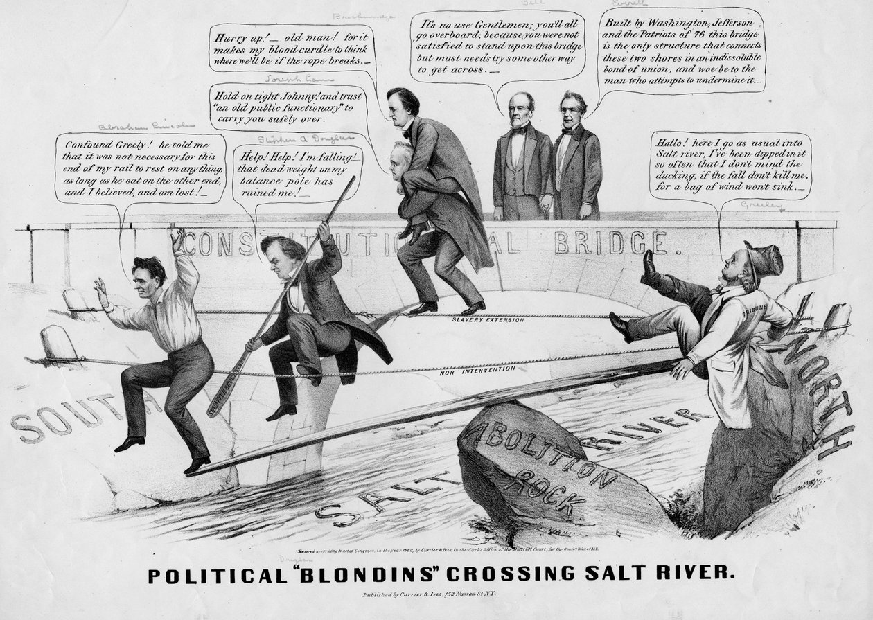 Political Blondins Crossing Salt River by American School