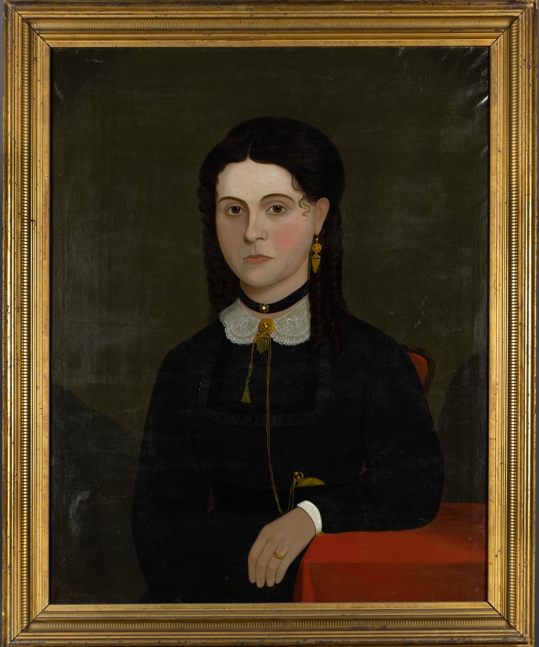 Portrait of Elizabeth Laverton Winn (b.1833) 1853-60 by American School