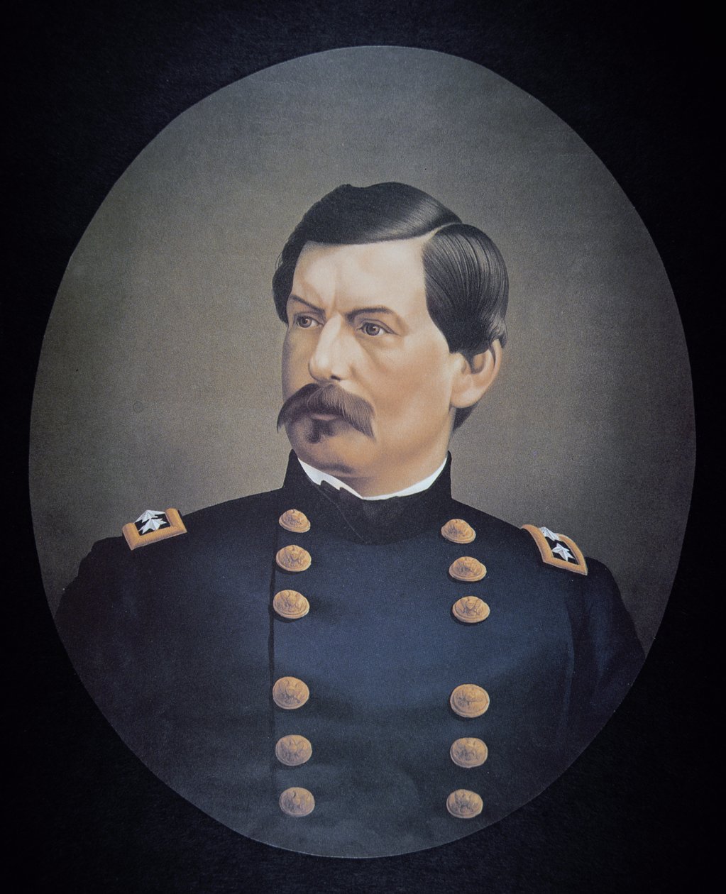 Portrait of General George B. McClellan by American School