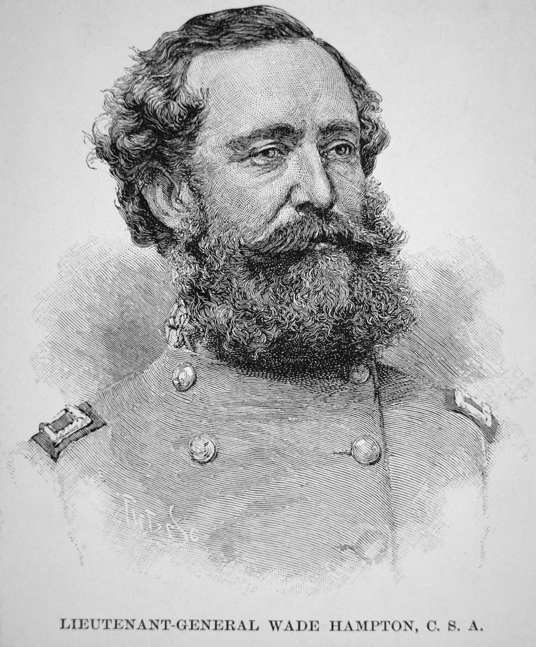 Portrait of Lieutenant General Wade Hampton by American School