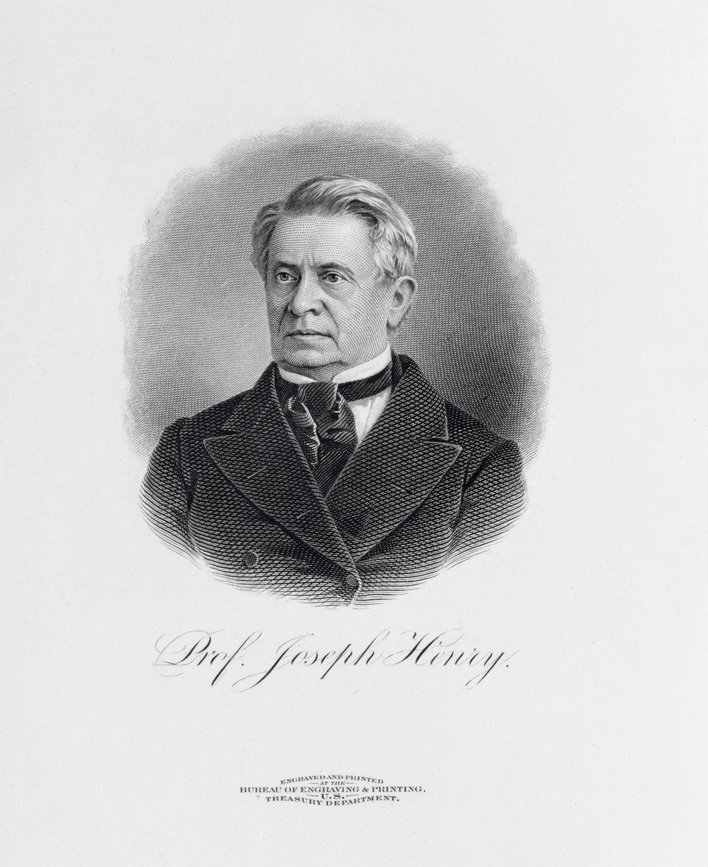 Professor Joseph Henry, from a frontispiece to A Memorial of Joseph Henry, Washington, 1880 by American School