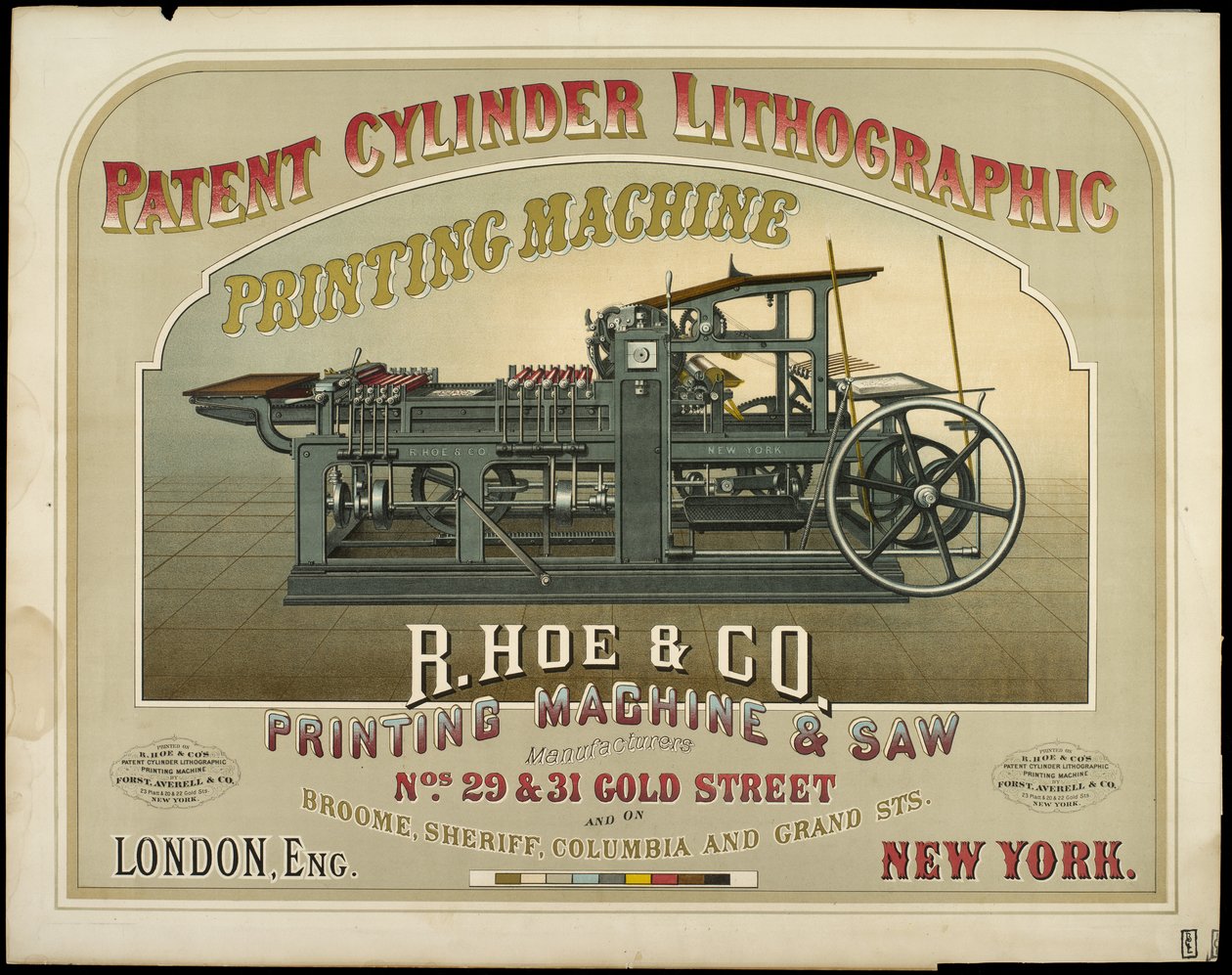 R. Hoe & Co. Printing Machine & Saw Manufacturers by American School