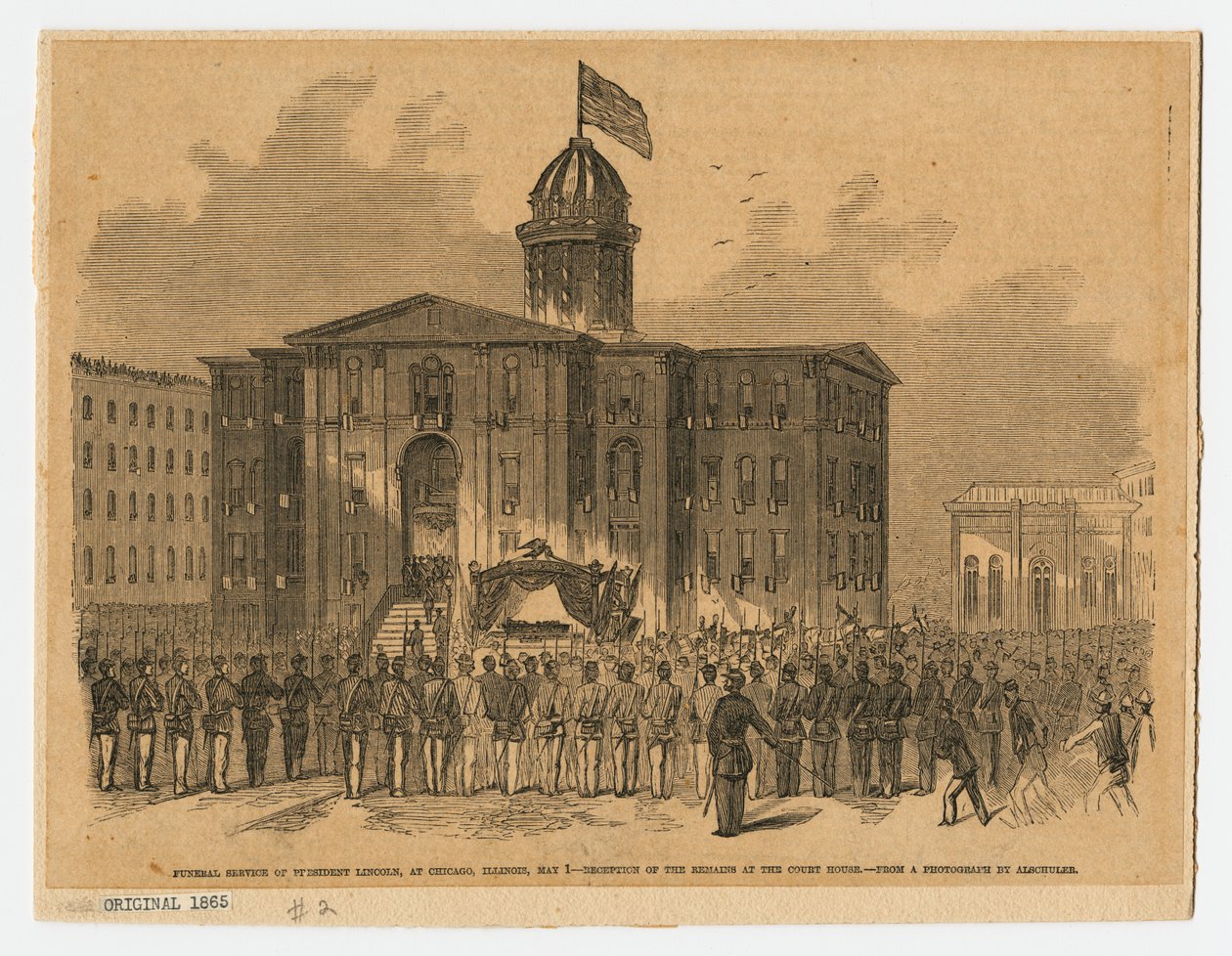 Reception at Courthouse During Abraham Lincoln