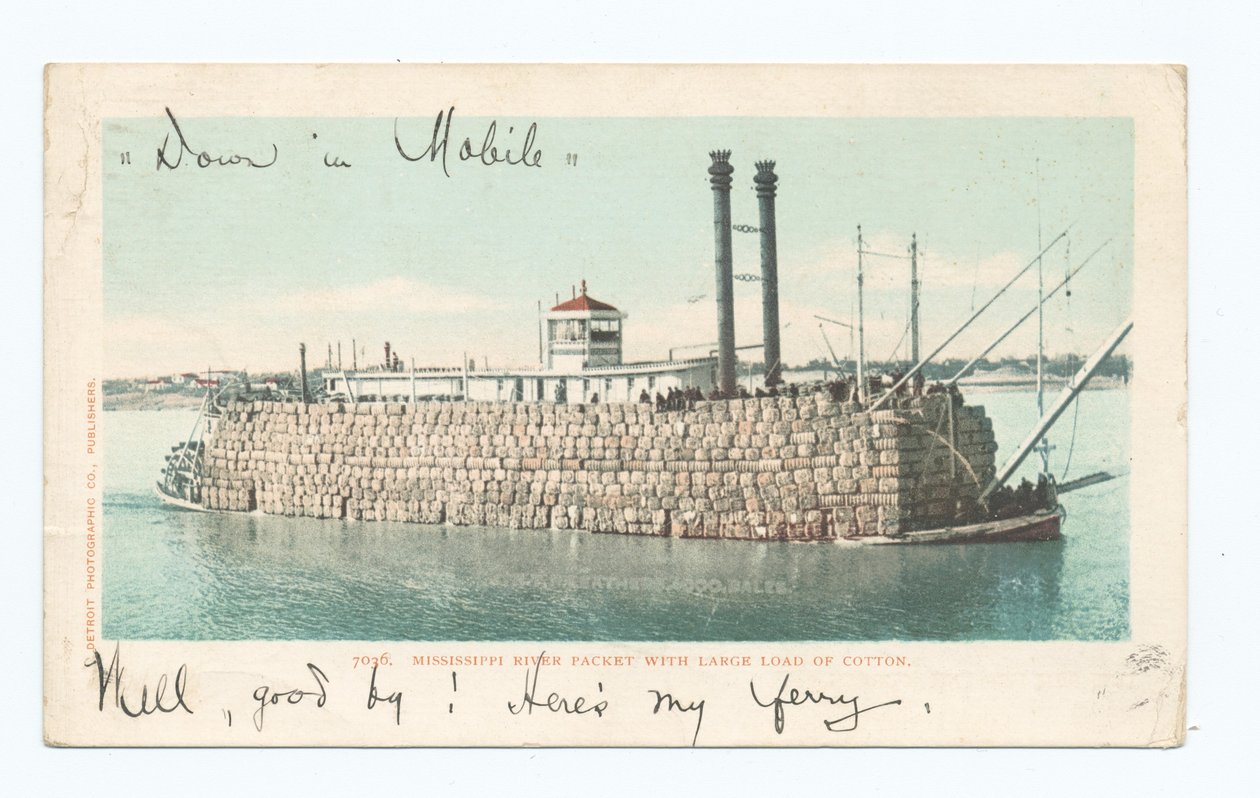 River Packet, Load of Cotton, South by American School
