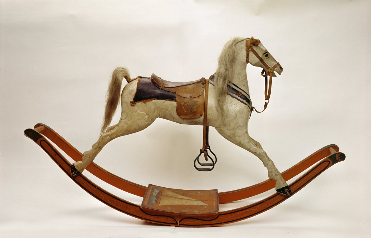 Rocking horse by American School