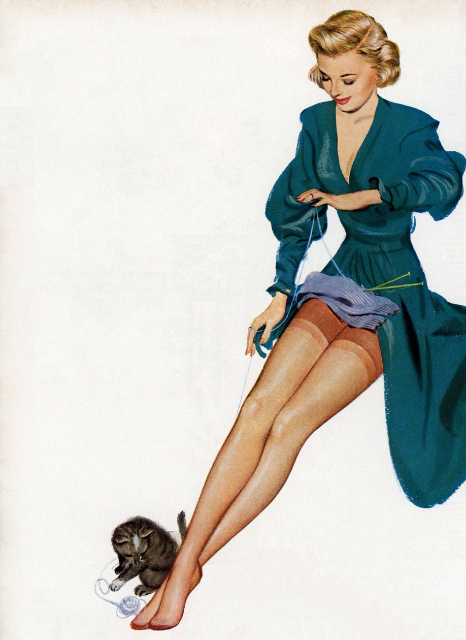 sexy-woman-showing-off-her-nylons-by-american-school