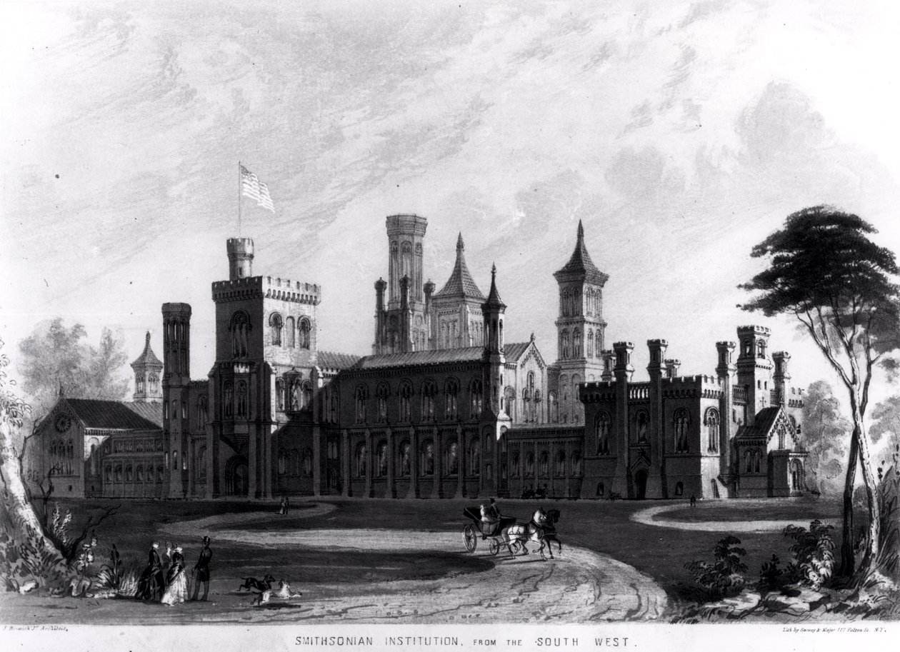 Smithsonian Institution from the South West, from 