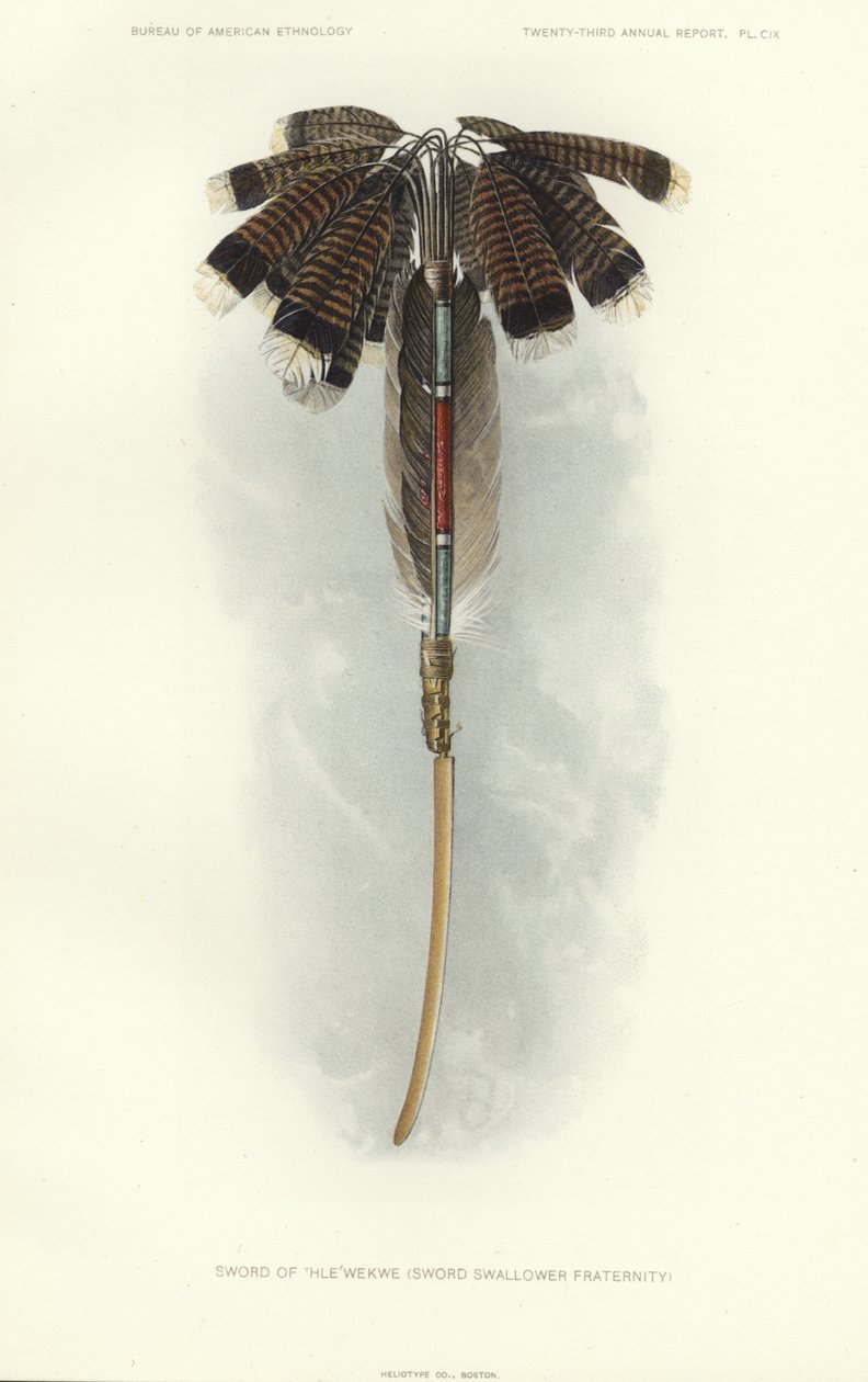 Sword of Thlewekwe (Sword Swallower Fraternity) by American School