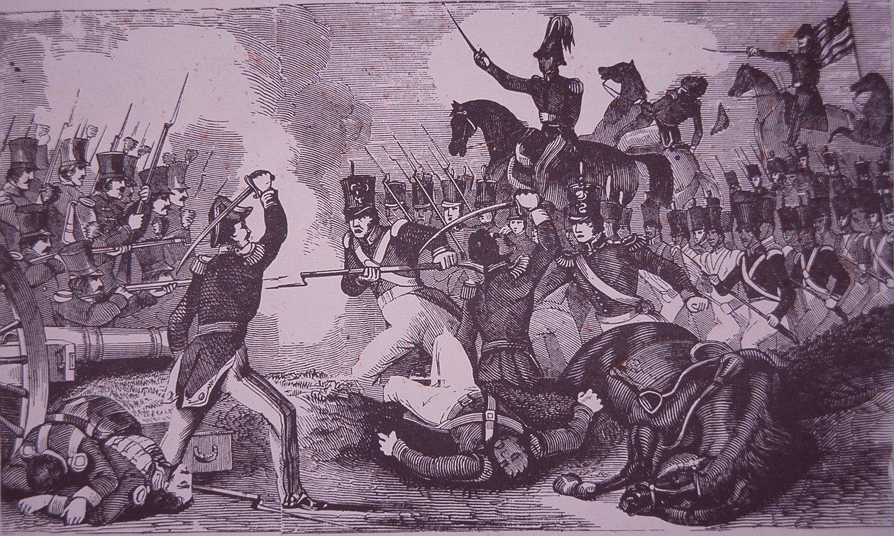 The Battle of Churubusco, Mexican-American War by American School