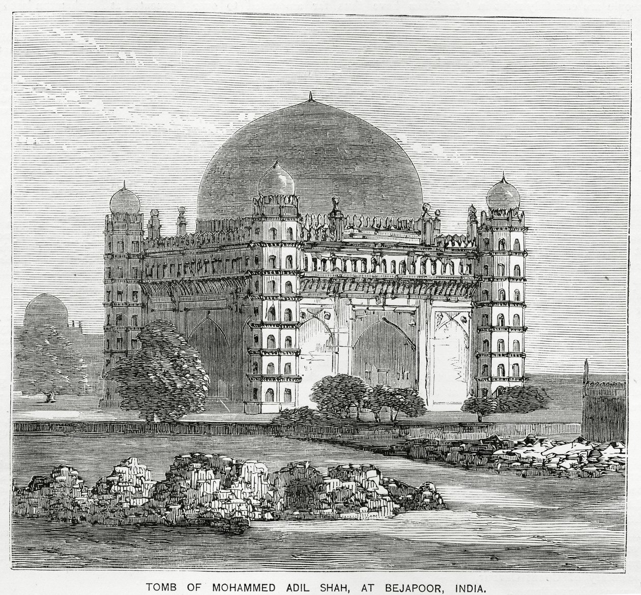The Gol Gumbaz, Tomb of Mohammed Adil Shah II by American School