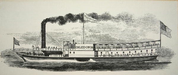 The Mississippi side-wheeler 