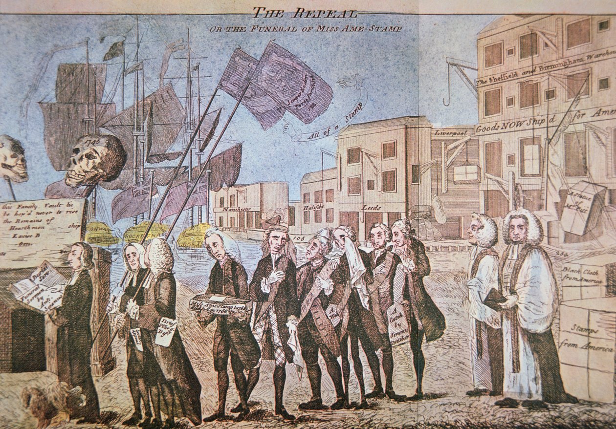 The Repeal, or the Funeral Procession of Miss Ame-Stamp by American School