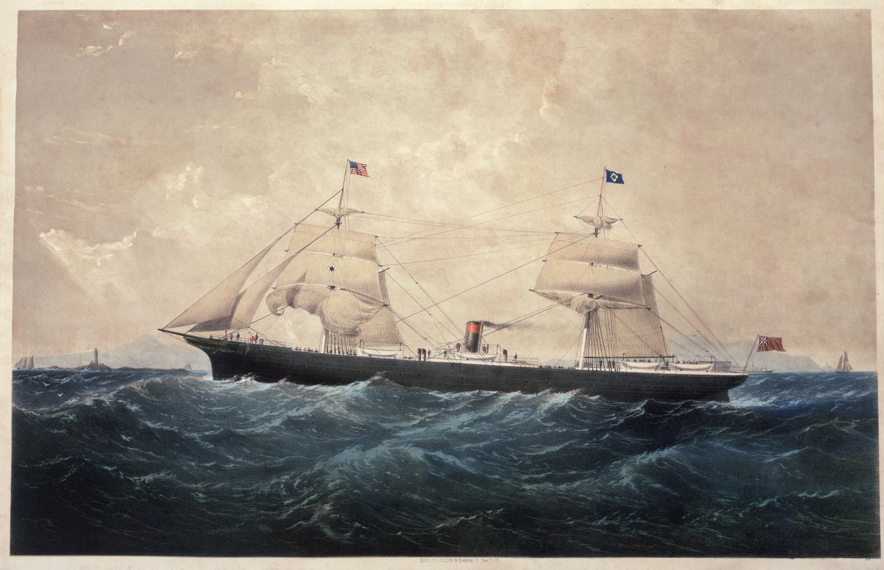 The Steamer Manhattan by American School