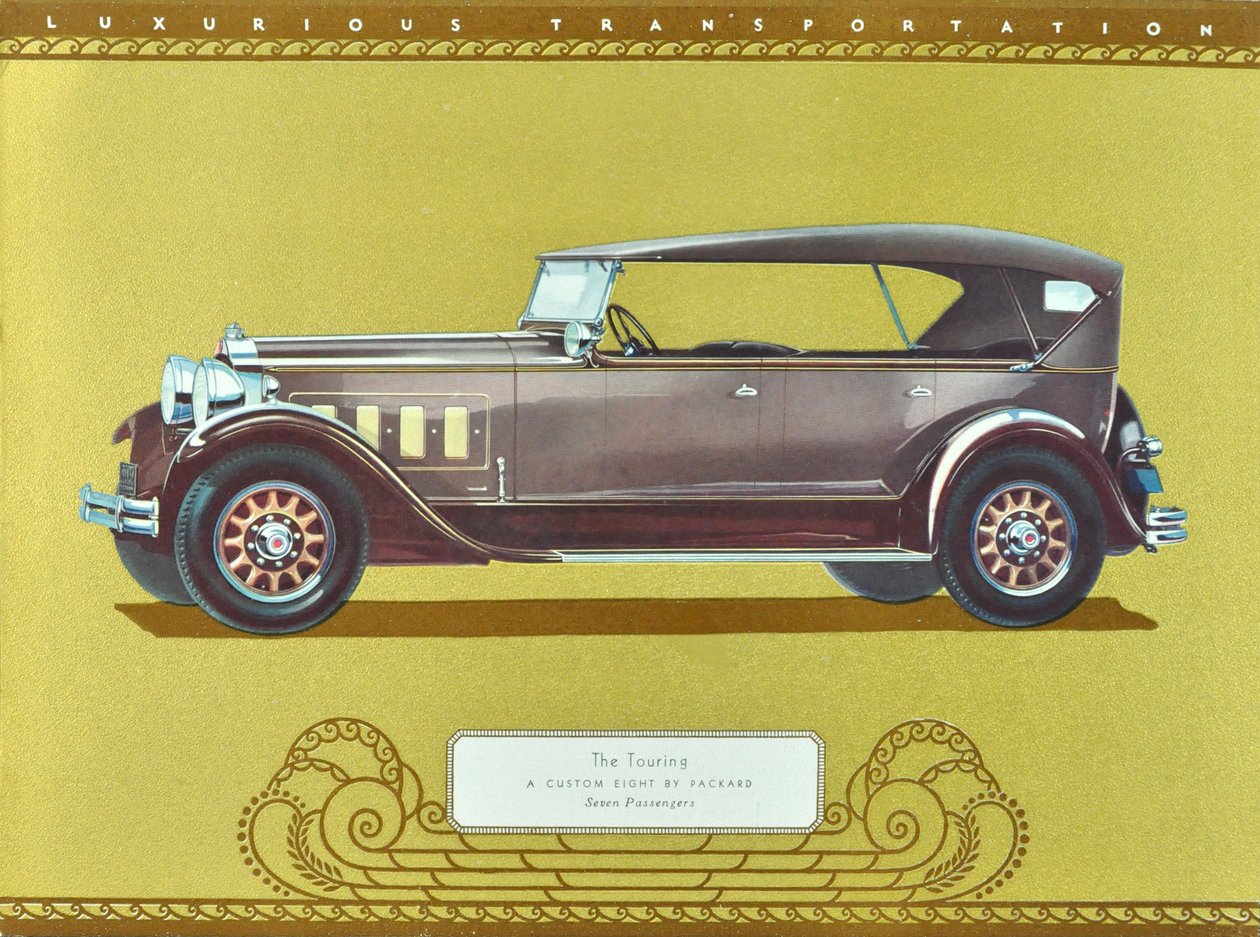 The Touring, A Custom Eight by Packard, pub.1930 by American School