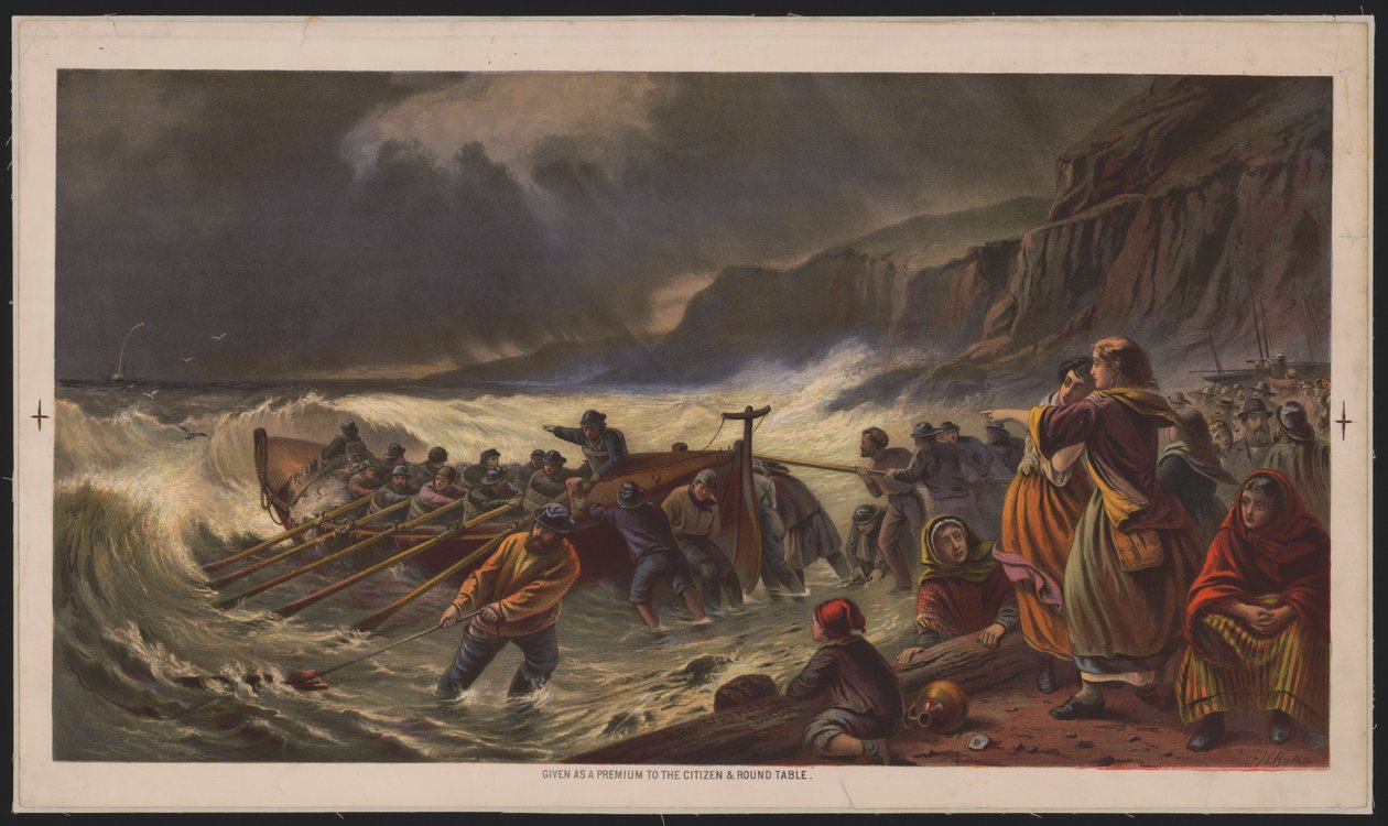 The Departure, Launching the Life Boat by American School