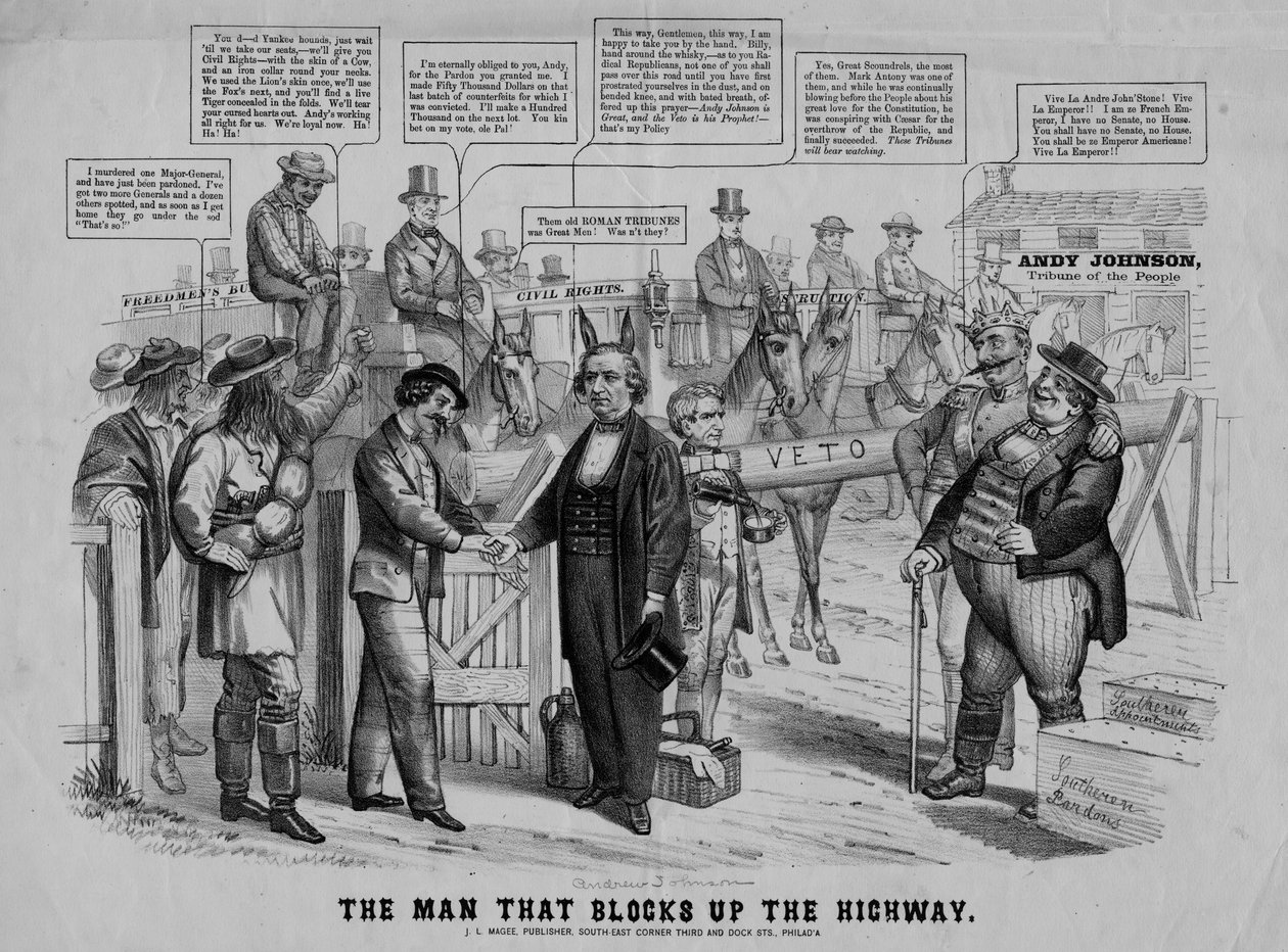 The man that blocks up the highway by American School