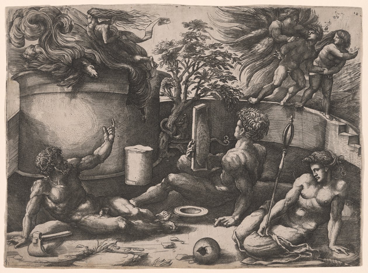 An Allegory on the Expulsion from Paradise and the Sacrifice of Abel by Amico Aspertini