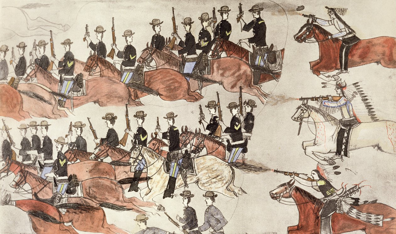 Battle of Little Bighorn, Montana, USA, 25-26 June 1876, c. 1900