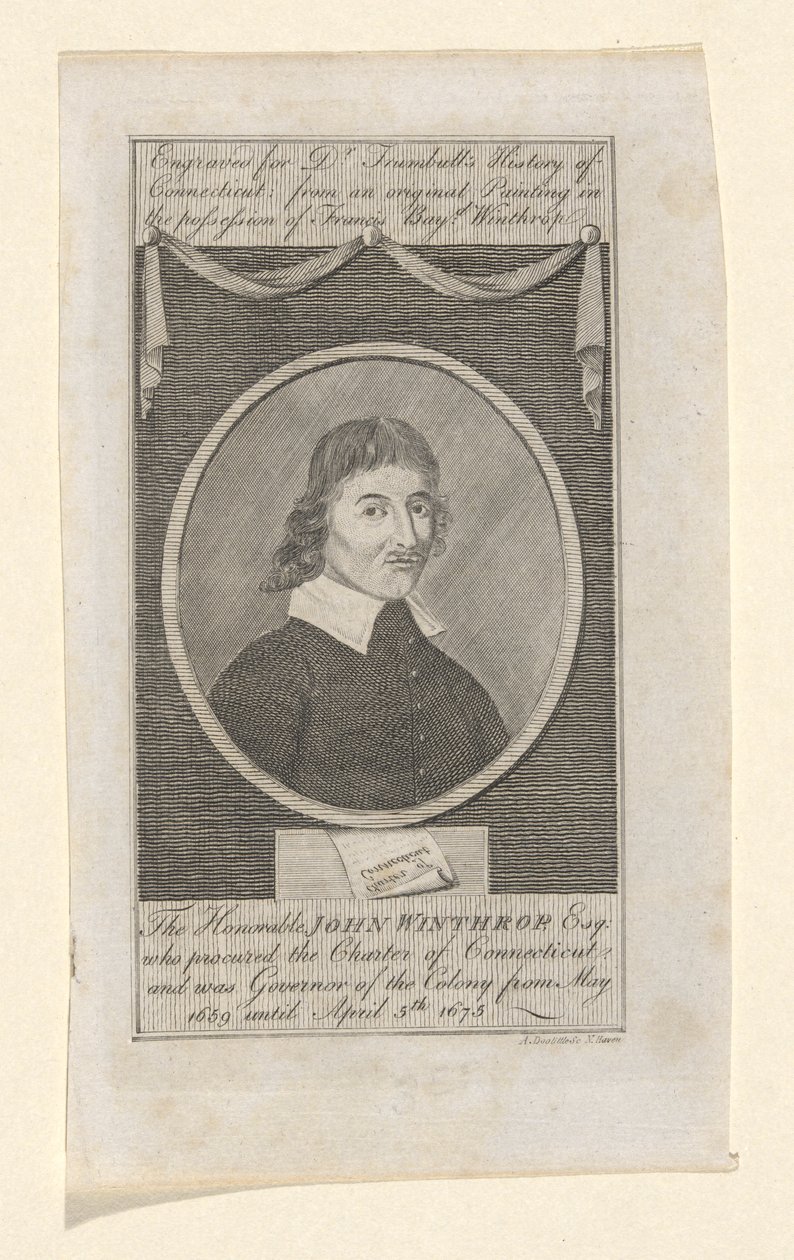 Portrait of John Winthrop by Amos Doolittle
