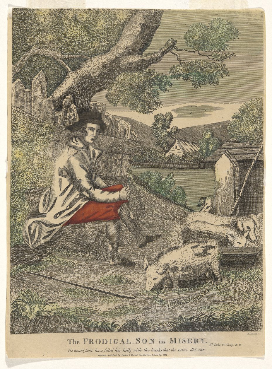 The Prodigal Son in Misery by Amos Doolittle