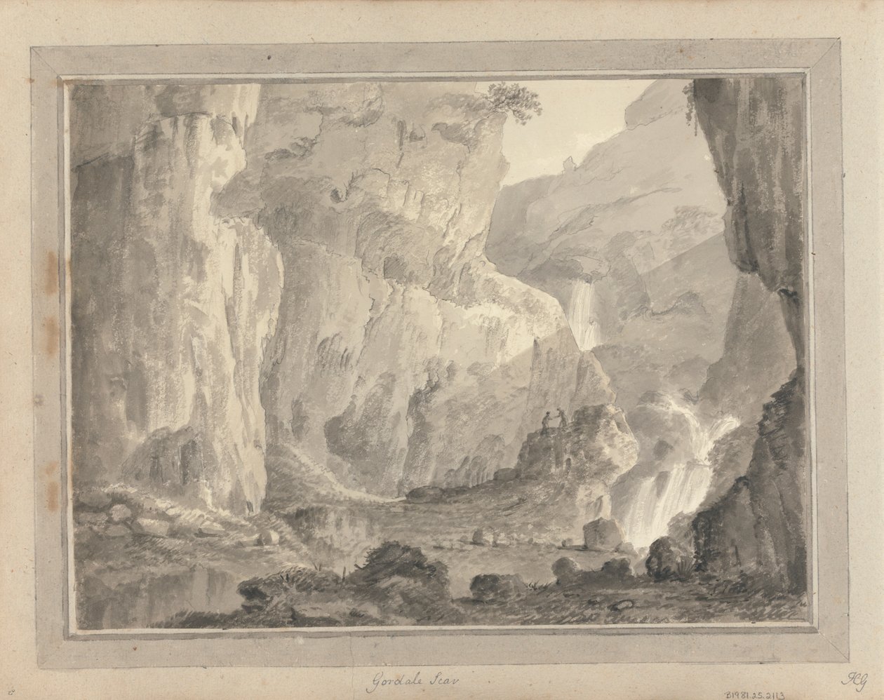 Views in England, Scotland and Wales: Gordale Scar by Amos Green