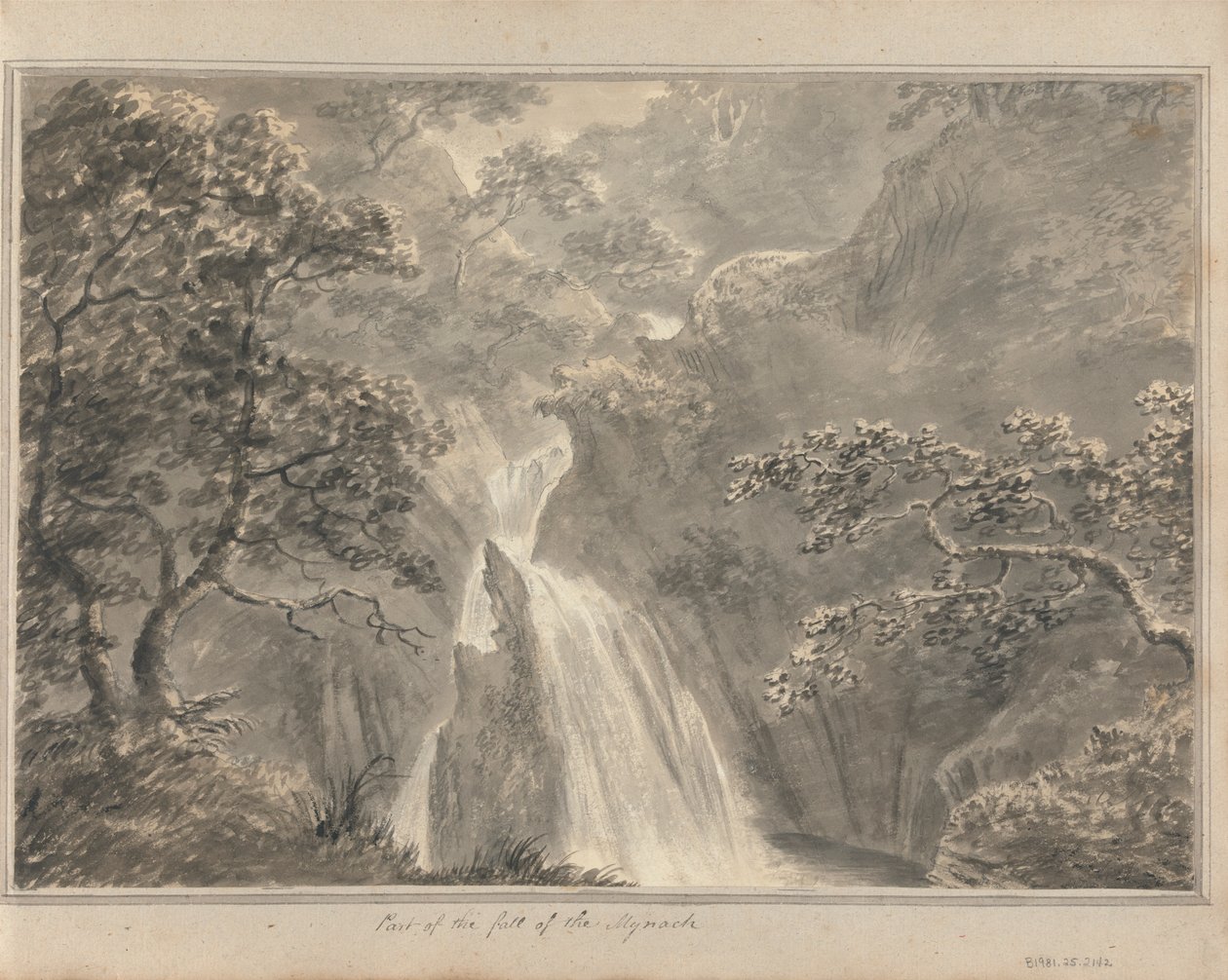 Part of the Fall of the Mynach by Amos Green