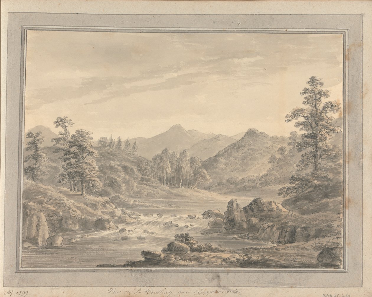 Views in England, Scotland and Wales: View on the Brathay near Clappensgate by Amos Green